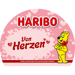 Gruss Etikett "Von Herzen"