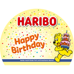 Gruss Etikett "Happy Birthday"