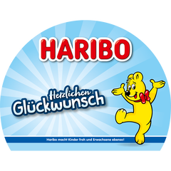 Gruss Etikett "Herzlichen Gl&uuml;ckwunsch"