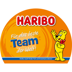 Gruss Etikett  "F&uuml;r das beste Team"