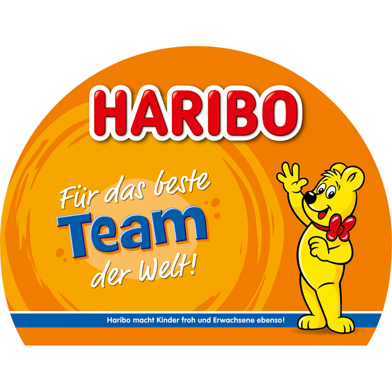Gruss Etikett  "F&uuml;r das beste Team" image number null