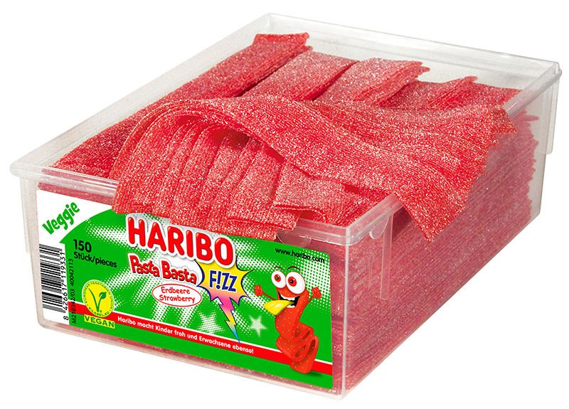Pasta Basta Erdbeer FRUCHTGUMMI HARIBO HARIBO