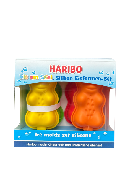HARIBO Eisformen GOLDBÄREN, 4er Set Eis am Stiel