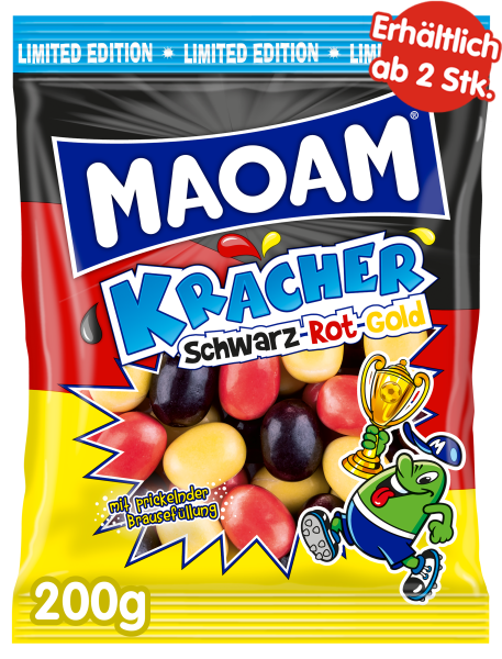 Kracher Schwarz Rot Gold