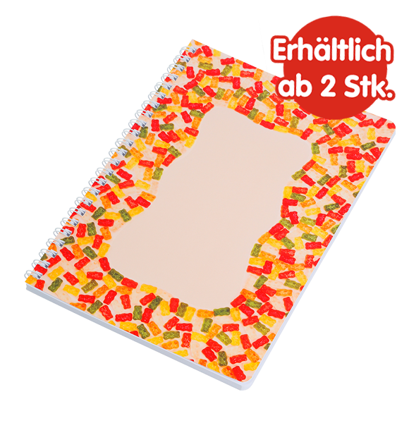 Haribo Collegeblock GOLDBÄREN, A5