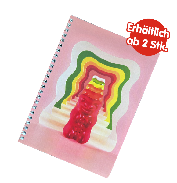 HARIBO Collegeblock BUNT, A5