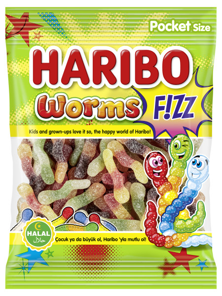 Worms sour Halal