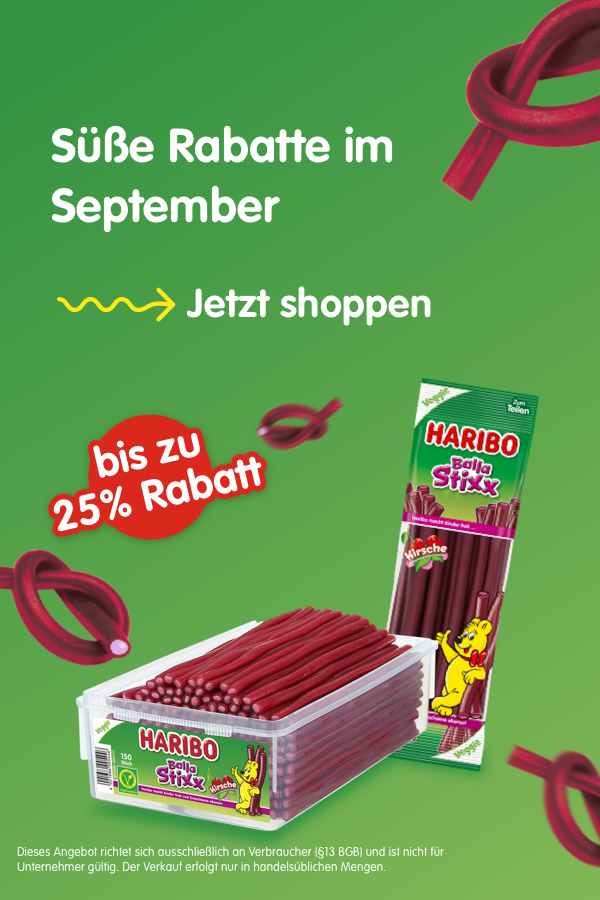 Bis  zu 25% Rabatt auf Balla Stixx Kirsche. Nur im September!